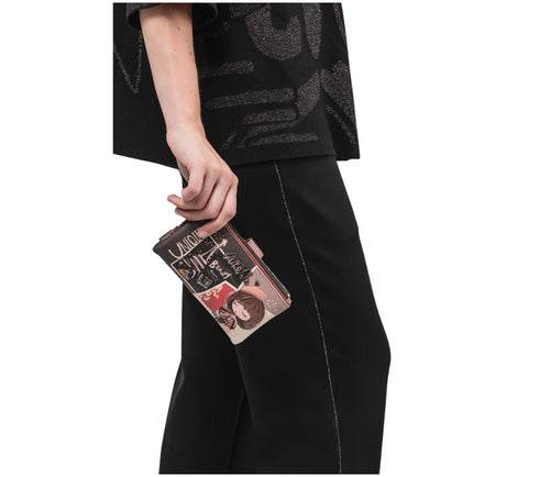 Portofel casual, dama, ANEKKE 41809-907, maro, piele ecologica